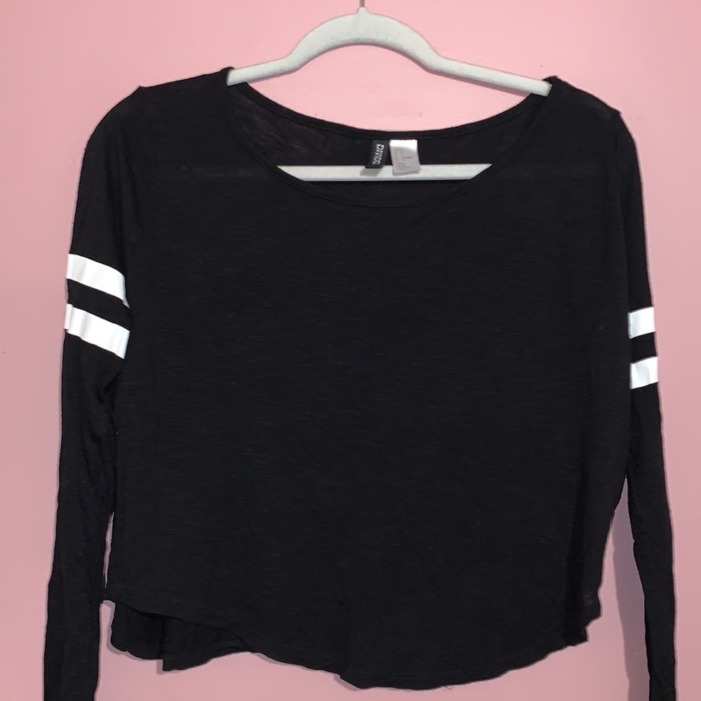 H&M LONG SLEEVE CROP TOP 🖤
